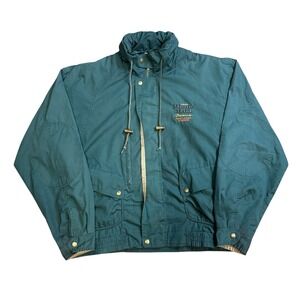 Vintage Minute Maid California Outerwear Jacket Men's L Green Windbreaker 90s